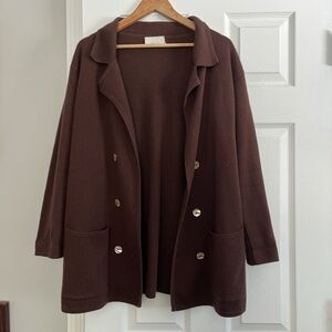 Belford brown Cashmere Knit Cardigan Sweater